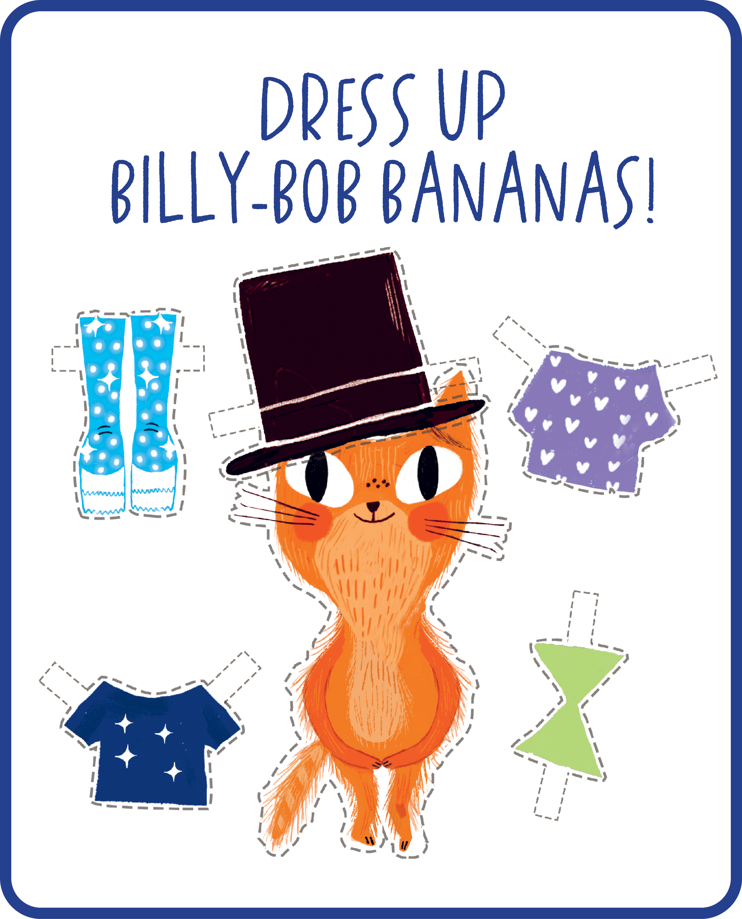 Dress-up doll activity sheet website image